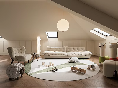 Children's leisure area 3d model