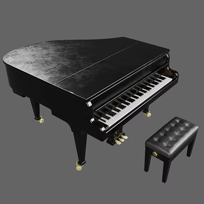 Modern Piano 3d model