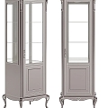 European Classical Wine Cabinet Decorative Cabinet Display Cabinet 3d model