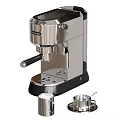 Delonghi Stainless Steel Espresso Coffee Machine With Milk Frother For Home Kitchen Use