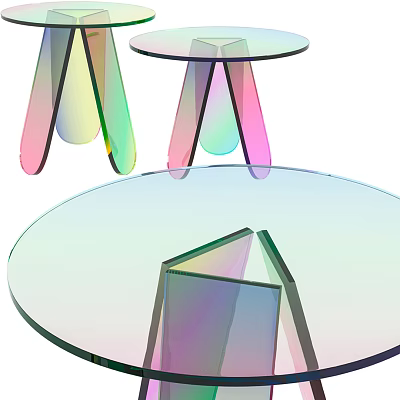 Modern coffee table glass coffee table 3d model