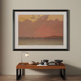 French retro decorative painting 3d model