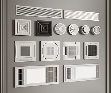 Air outlet Air conditioning Air outlet Central air conditioning 3d model