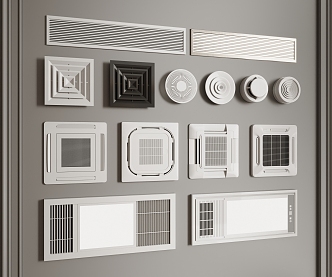 Air outlet Air conditioning Air outlet Central air conditioning 3d model