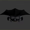 Detailed Batman Costume With Cape Bat Symbol And Utility Belt Design