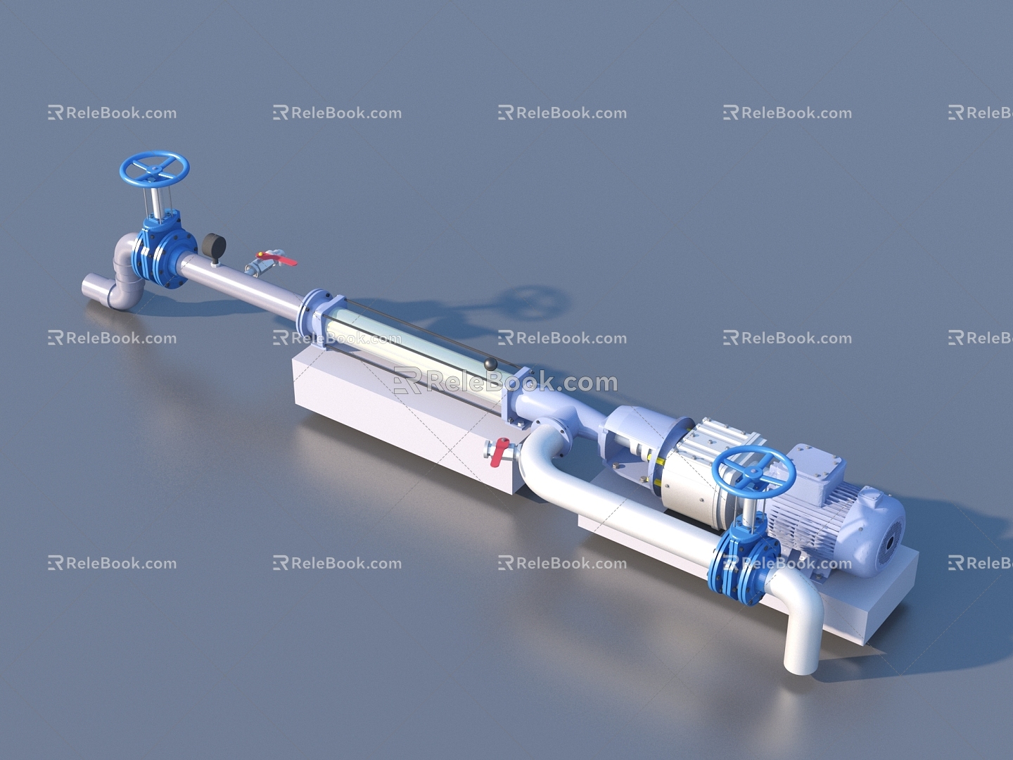 Hardware Valves Industrial Components 3d model