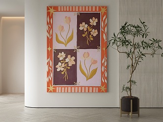 modern decorative painting 3d model