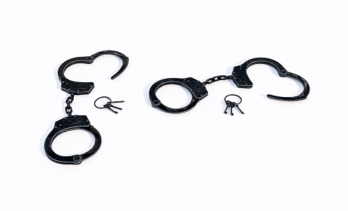 Old Handcuffs Key 3d model