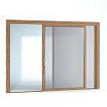 Modern Wooden Frame Casement Window With Large Glass Panel And Durable Design