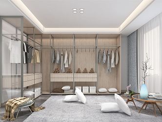 Modern Cloakroom Open Cloakroom 3d model