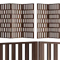 Multi Panel Wooden Room Divider With Grid Lattice Design For Home Space Partition
