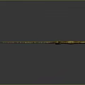 Golden Ancient Dagger with Intricate Carved Patterns on Blade and Decorated Hilt