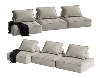 Modern Multiplayer Sofa 3d model