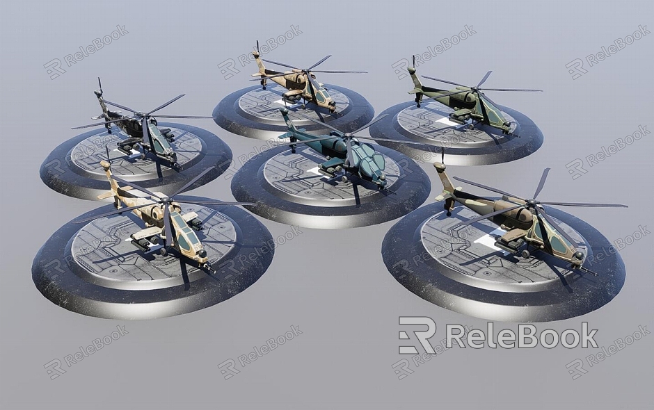 attack helicopter model