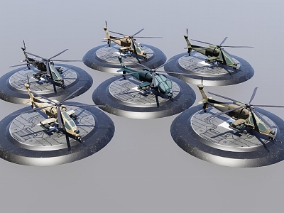 attack helicopter model