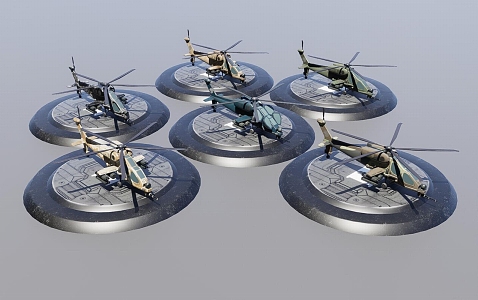 attack helicopter 3d model