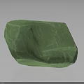 Eco Friendly Green Wood And Stone Decorative Piece With Natural Textured Surface