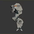 Robot Robot Assistant Small Robot Robot Butler Robot Butler Figure Game Figure 3d model