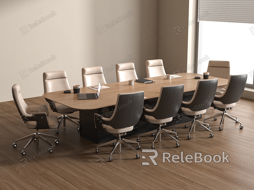 Modern Conference Table Modern Conference Table and Chair Combination Meeting Room model