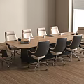 Modern Conference Table Modern Conference Table and Chair Combination Meeting Room 3d model