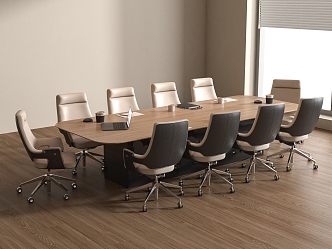 Modern Conference Table Modern Conference Table and Chair Combination Meeting Room 3d model