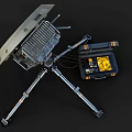 Portable Commercial Satellite Dish Equipment With Tripod Stand And Tool Case