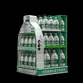 Promotional Display Stand For Stacked Bottled Drinks With Green And White China National Formula Packaging