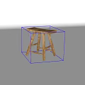 Wooden Single Chair With Simple Rustic Design And Sturdy Legs For Home Decor