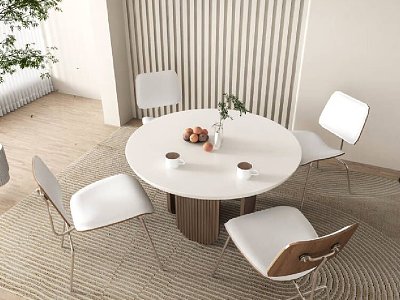 Modern leisure table and chair combination leisure table and chair model