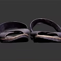 Purple Sandals With Cross Strap Design Fabric Upper And Soft Sole Casual Comfortable Footwear