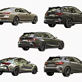 Five Different Models Of BMW Cars Displayed