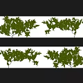 Green Leafy Vines with Lush Foliage for Decorative Wall Decoration