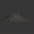Natural Rough Stone Material Pile With Scattered Fragments And Textured Surface