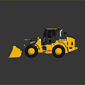 bulldozer low mode bulldozer pixel bulldozer voxel bulldozer crawler bulldozer hydraulic crawler bulldozer 3d model