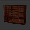 Classic Wooden Bookcase With Multiple Open Shelves And Bottom Storage Cabinets for Home