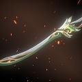 Modern Sword Sword Fantasy Long Sword Magic Weapon 3d model