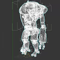 Advanced Industrial Robotic Equipment With Metallic Structure Transparent Enclosure And Mechanical Joints