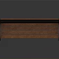 Wooden Public Bench With Metal Armrests And Classic Design For Outdoor Public Areas