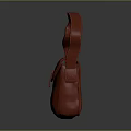 Stylish Red Handbag Featuring Curved Handle And Metal Clasp Simple Fashion Design