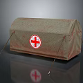 Portable Canvas First Aid Storage Bag With Red Cross Symbol for Home Emergency Use