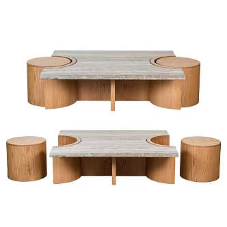 Tea Table Middle Ancient Tea Table-Silent Tea Table Tea Table Art Tea Table 3d model