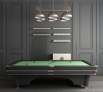 Light Luxury Billiards Table Billiards Room Billiards Table 3d model