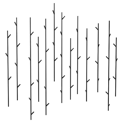 Modern Grove Coat Rack 3d model
