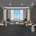 Modern Reception Room 3d model