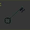 Durable Metal Key Hardware Tool With Round Handle And Holes Design