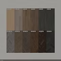 Wooden Flooring Design With Various Colors Textures And Herringbone Patterns 3d model