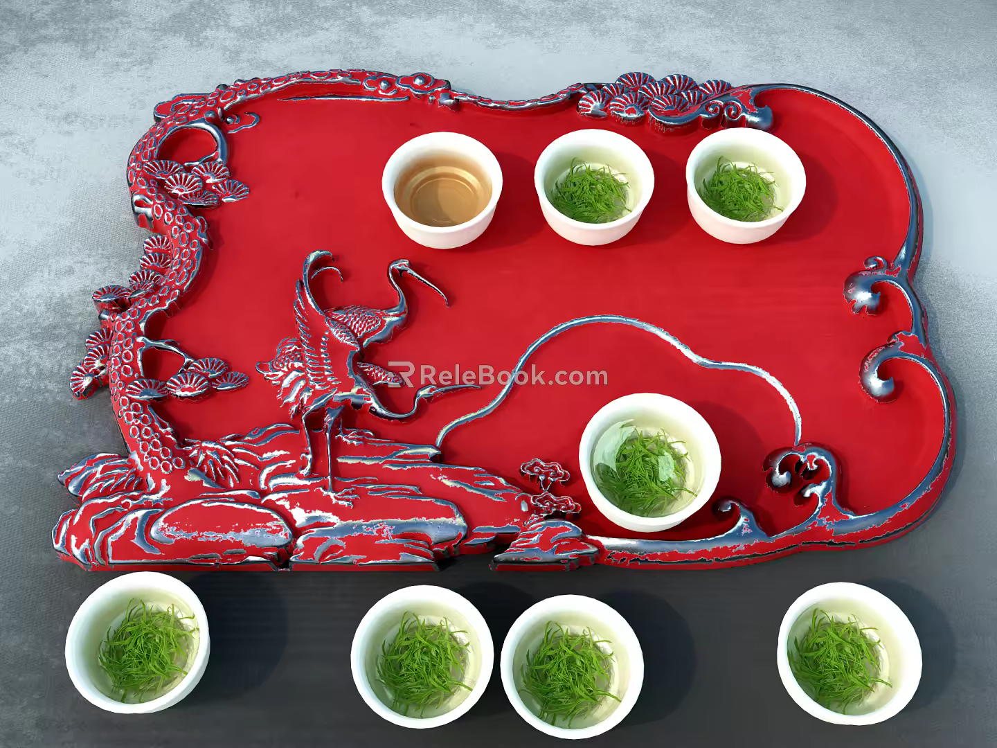 New Chinese Tea Table Songhe Tea Table 3d model