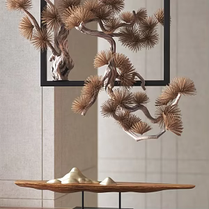 New Chinese Chandelier Pine Chandelier 3d model