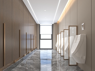 modern public toilet 3d model