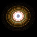 Colorful Saturn Planetary Rings With Stunning Celestial Structure In Space 3d model